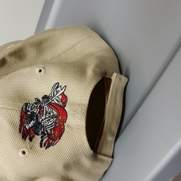 Motor Man Hat Tan Velcro Closure Great Condition - Picture 2 of 5